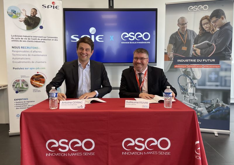 SPIE Industrie et l’ESEO : un partenariat au service du transfert de compétence et de la formation ingénieur