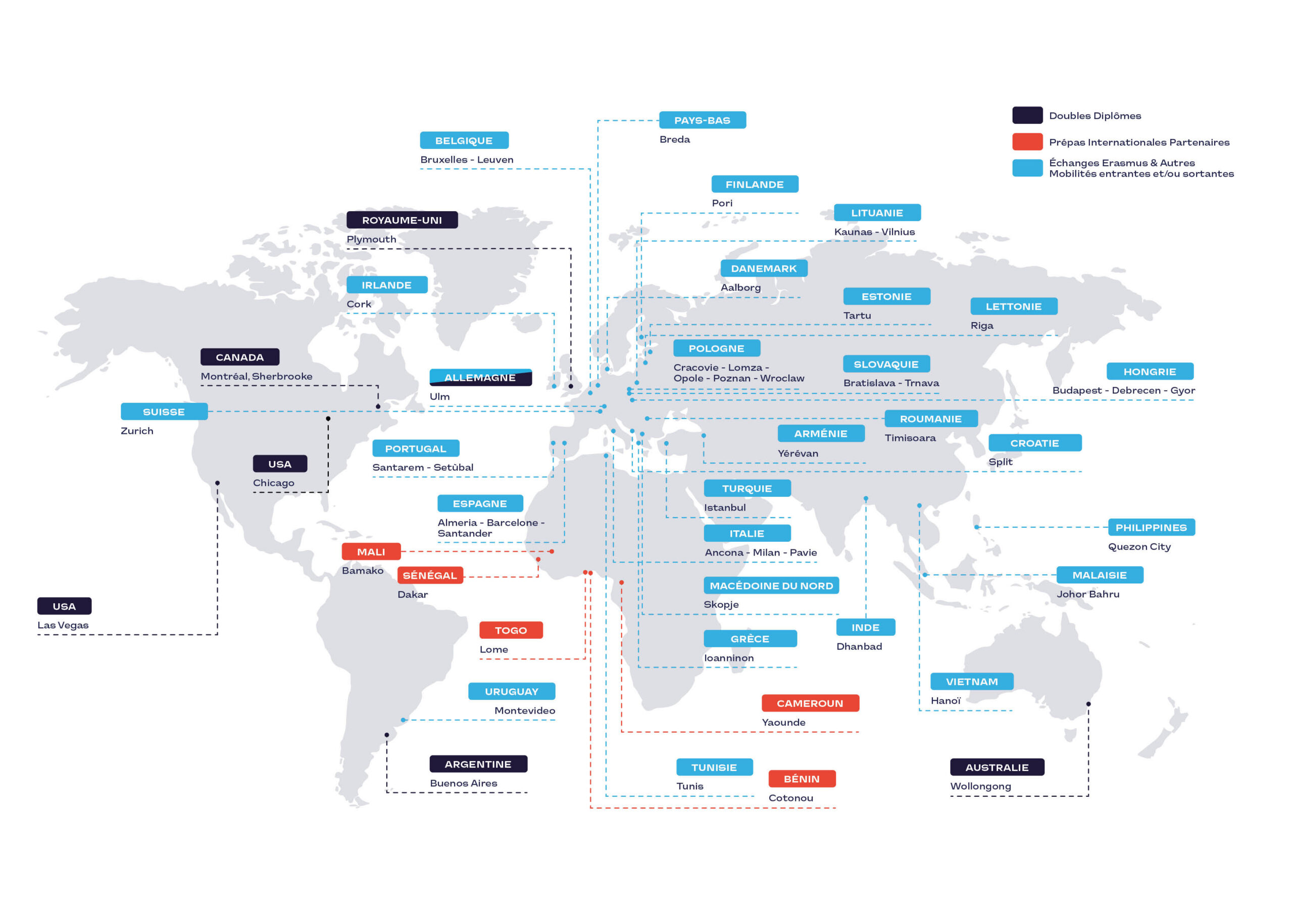 Carte Internationale ESEO 2025-2026