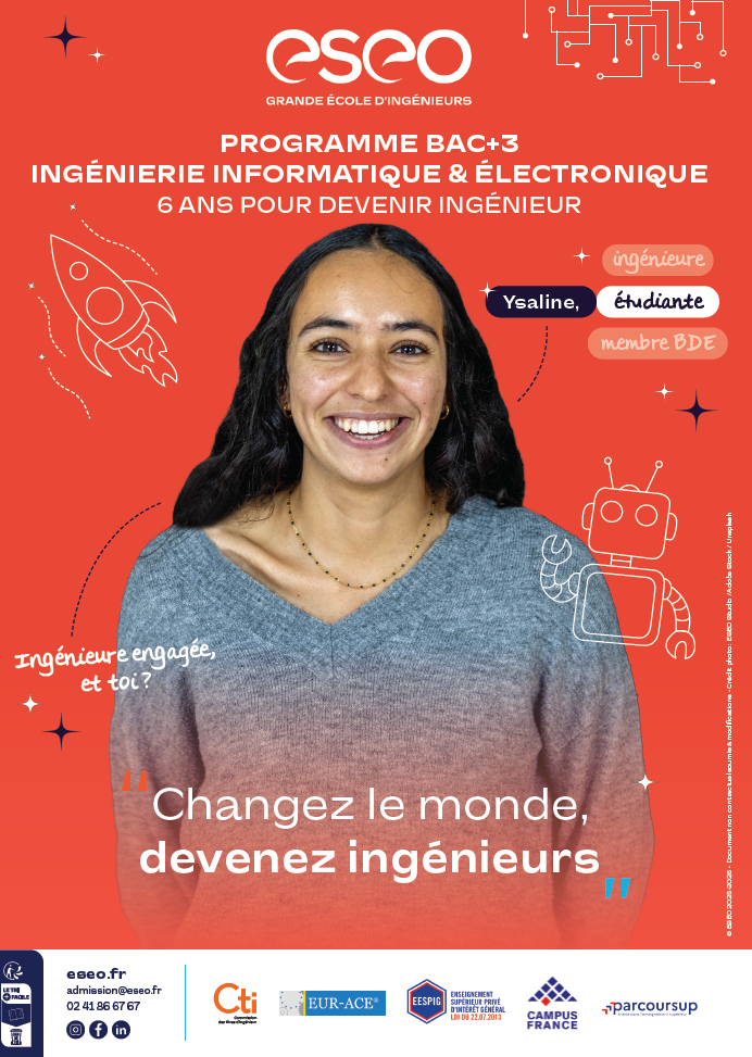 Programme Bac+3 – Parcours Ingénieur