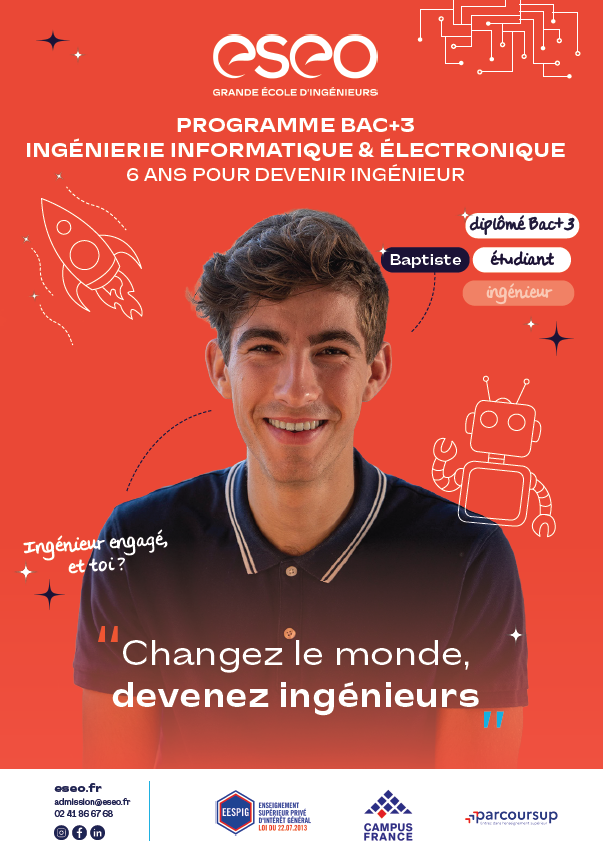 Programme Bac+3 – Parcours Ingénieur